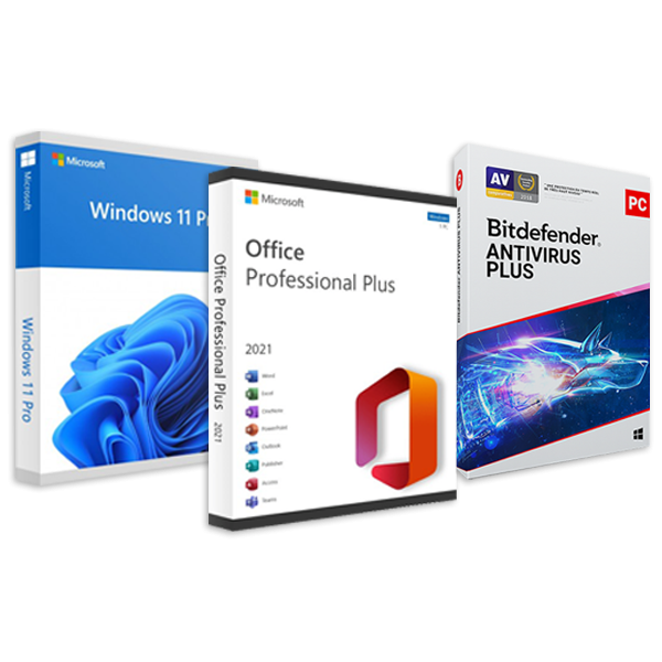NAMŲ PAKETAS SU WINDOWS 11 LICENCIJA, OFFICE IR ANTIVIRUSU