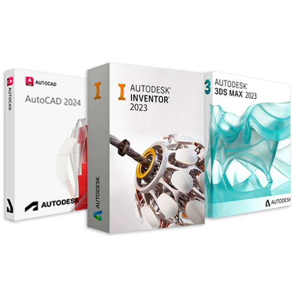 PAACHET AUTODESK CU AUTOCAD, INVENTOR ȘI 3DS MAX